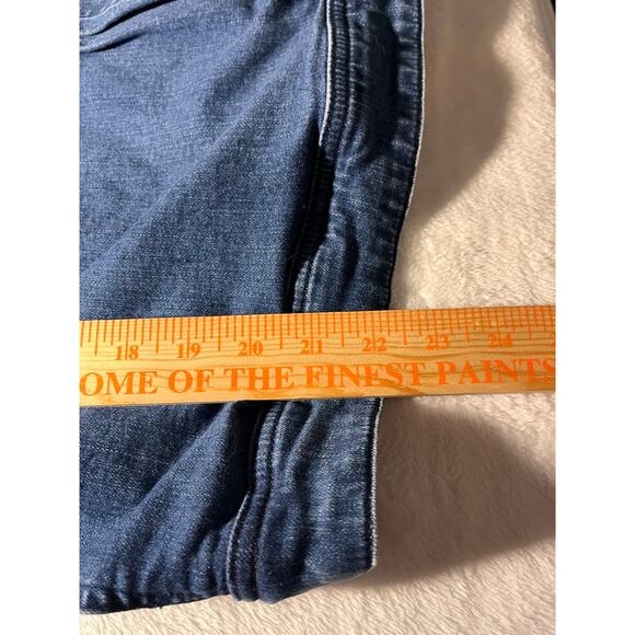 Candace Cameron Bure 20W Denim Jacket Button Front Jean Shacket Medium Wash - Picture 13 of 15